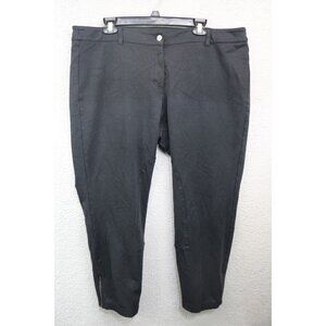 Eileen Fisher Women's Black Equestrian Riding Pants-Size 1X-Ankle Zip